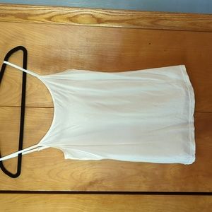 Women's white camisole tank top